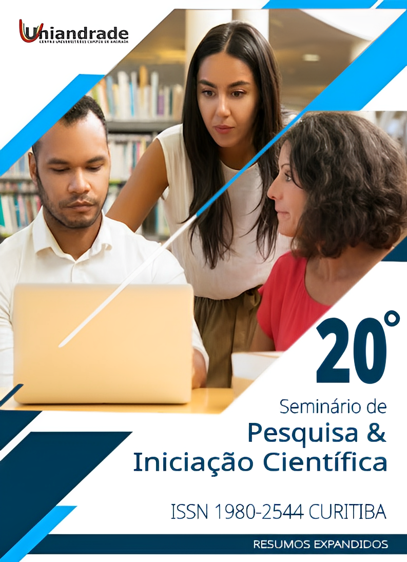 					Visualizar v. 20 n. 20 (2023): Anais 20º Seminários de Iniciação Científica da Uniandrade-2022/2023
				